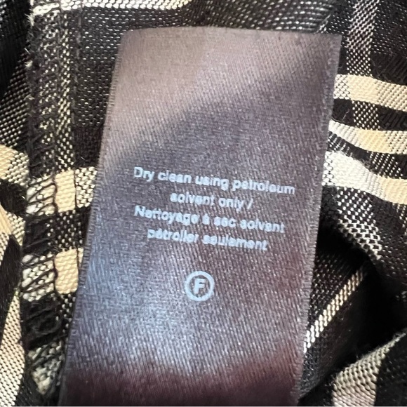 RAG & BONE Simone Pants Check Equestrian Stretch Gray Black Plaid Cropped Size 4 - Picture 9 of 10